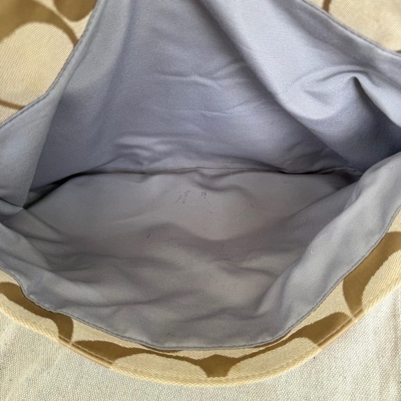 Coach Signature Khaki Canvas & Pink Leather Large Diaper Bag  Tote F19202 - Picture 11 of 16